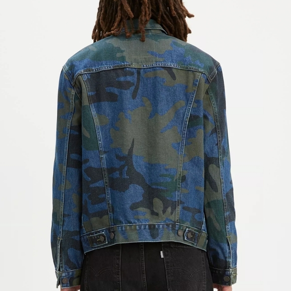 Levi's Camouflage Denim Trucker Jacket - Picture 2 of 11